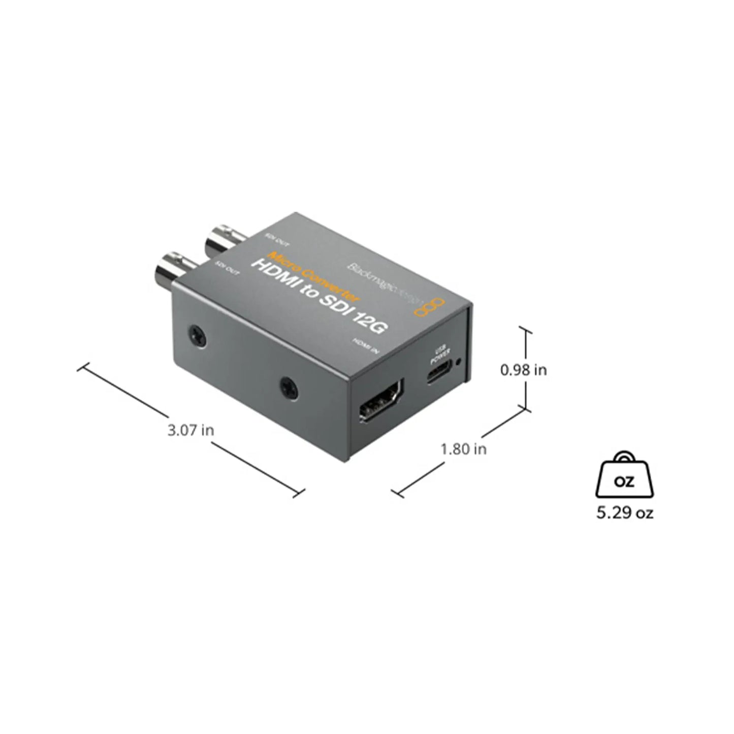  Blackmagic Design Micro Converter HDMI To SDI 12G With PSU(Blackmagic Design Micro Converter Hdmi To Sdi 12g With Psu)