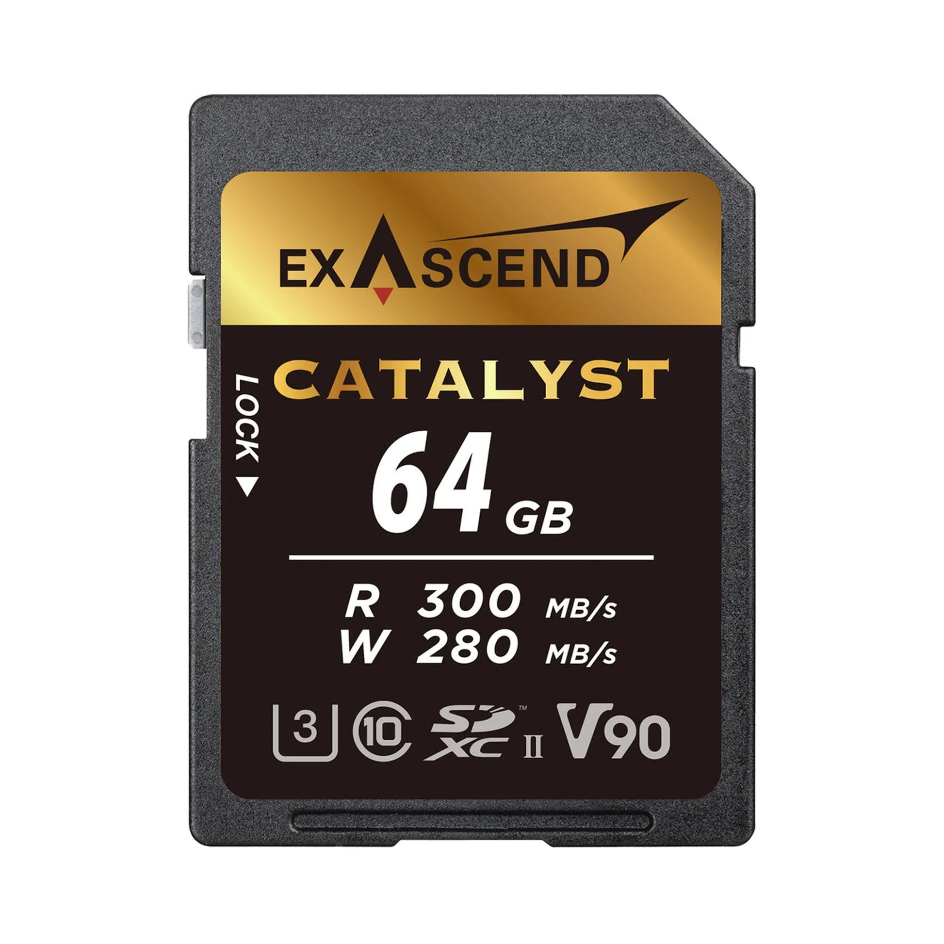  Exascend 64GB Catalyst SDXC, UHS-II, V90 Memory Card(Exascend 64gb Catalyst Sdxc Uhs Ii V90 Memory Card)