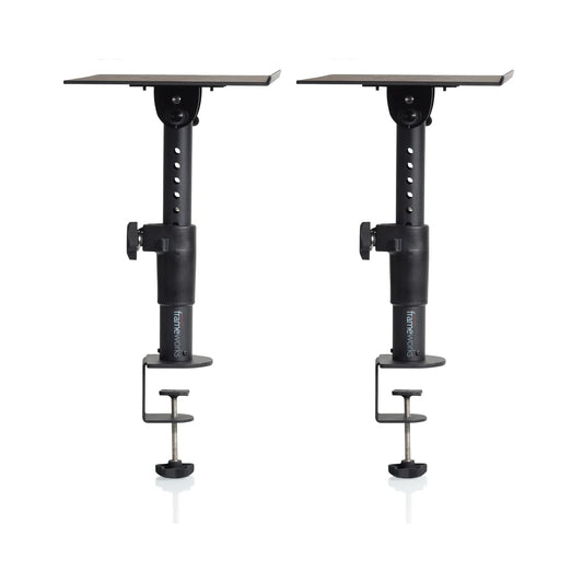  Gator GFWSPKSTMNDSKCMP Clamp-On Studio Monitor Stand (Used)(Gator Gfwspkstmndskcmp Clamp On Studio Monitor Stand Used 2)