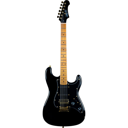  JET Guitars JS-400 BK G HSS Basswood Body Electric Guitar With Gold Hardware(Jet Guitars Js 400 Bk G Hss Basswood Body Electric Guitar With Gold Hardware)