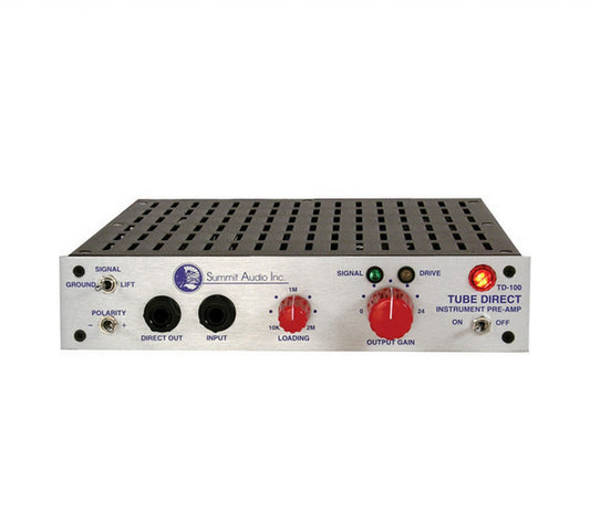  Summit Audio TD-100 Instrument Preamplifier And Tube Direct Box(Summit Audio Td 100 Instrument Preamplifier And Tube Direct Box)
