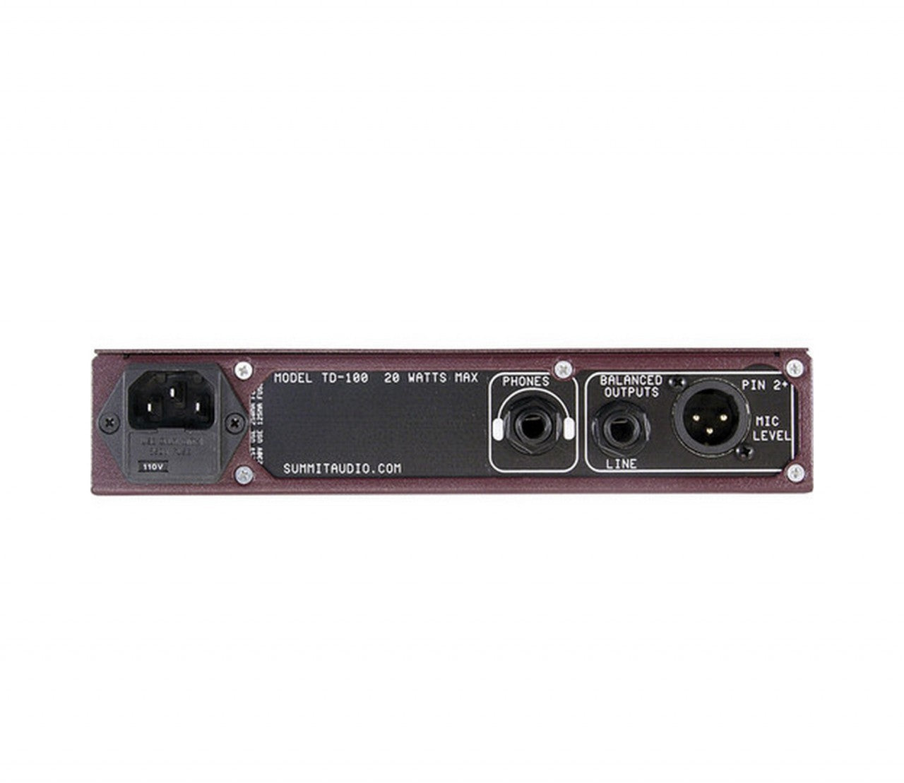  Summit Audio TD-100 Instrument Preamplifier And Tube Direct Box(Summit Audio Td 100 Instrument Preamplifier And Tube Direct Box)