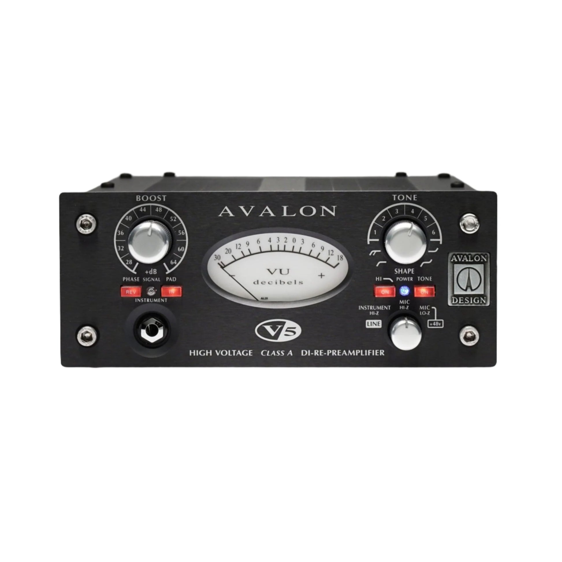  Avalon Design V5 Pure Class A Mic-Line Preamplifier(Avalon Design V5 Pure Class A Mic Line Preamplifier)