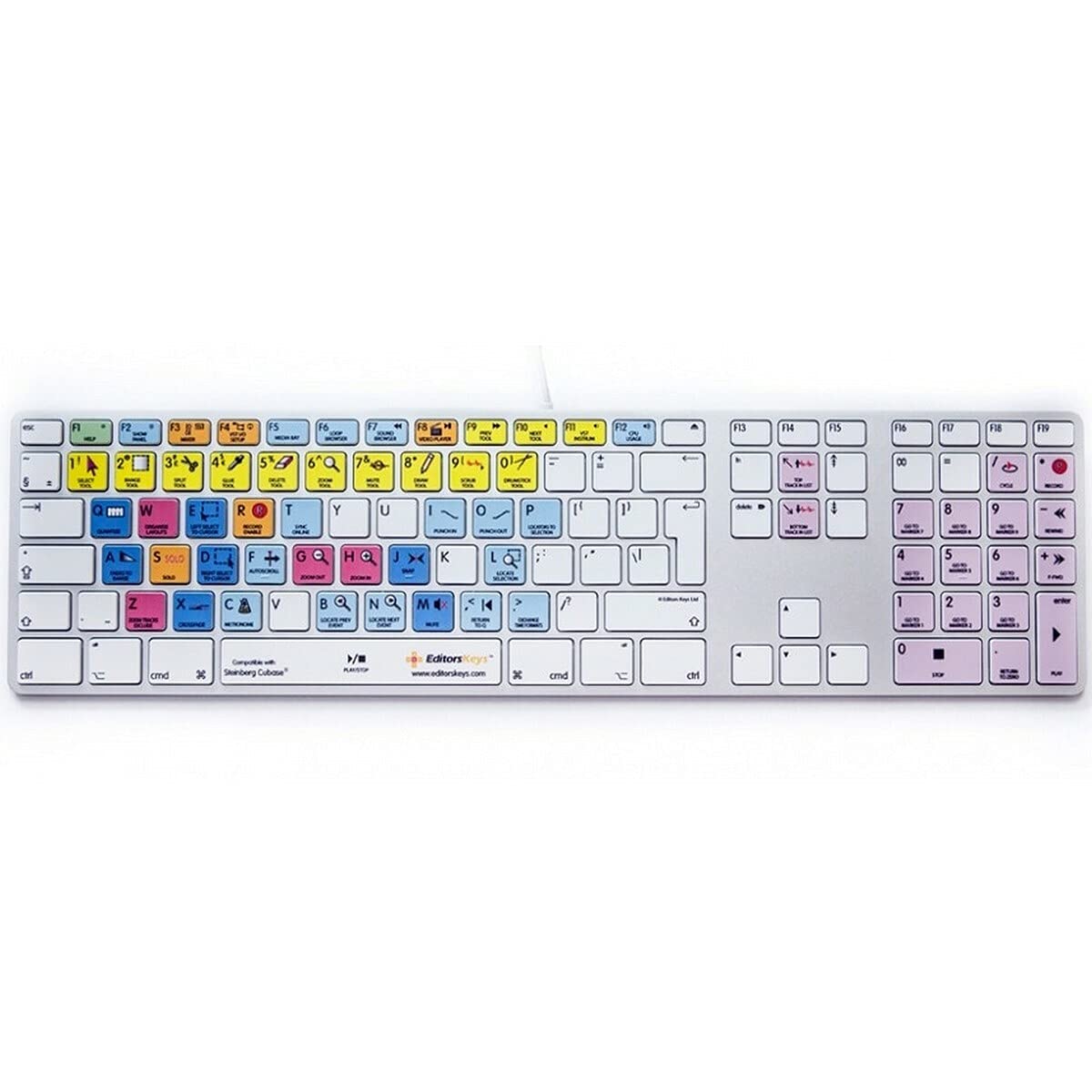  Editors Keys Apple Keyboard For Cubase Apple Shortcut Wired Keyboard(Editors Keys Apple Keyboard For Cubase Apple Shortcut Wired Keyboard)