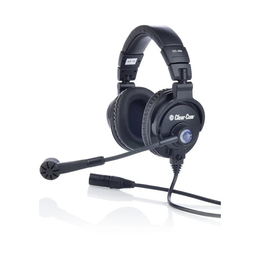  Clear-Com CC-400-X4 Double Over Ear 4 Pin Female XLR Cardioid Headset(Clear Com Cc 400 X4 Double Over Ear 4 Pin Female Xlr Cardioid Headset)