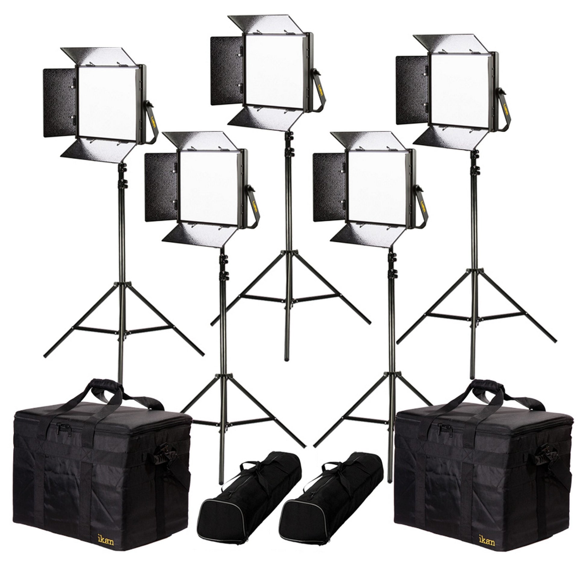  Ikan LB10-5PT-KIT Lyra Bi-Color 5-Point LED Soft Panel Light Kit(Ikan Lb10 5pt Kit Lyra Bi Color 5 Point Led Soft Panel Light Kit)