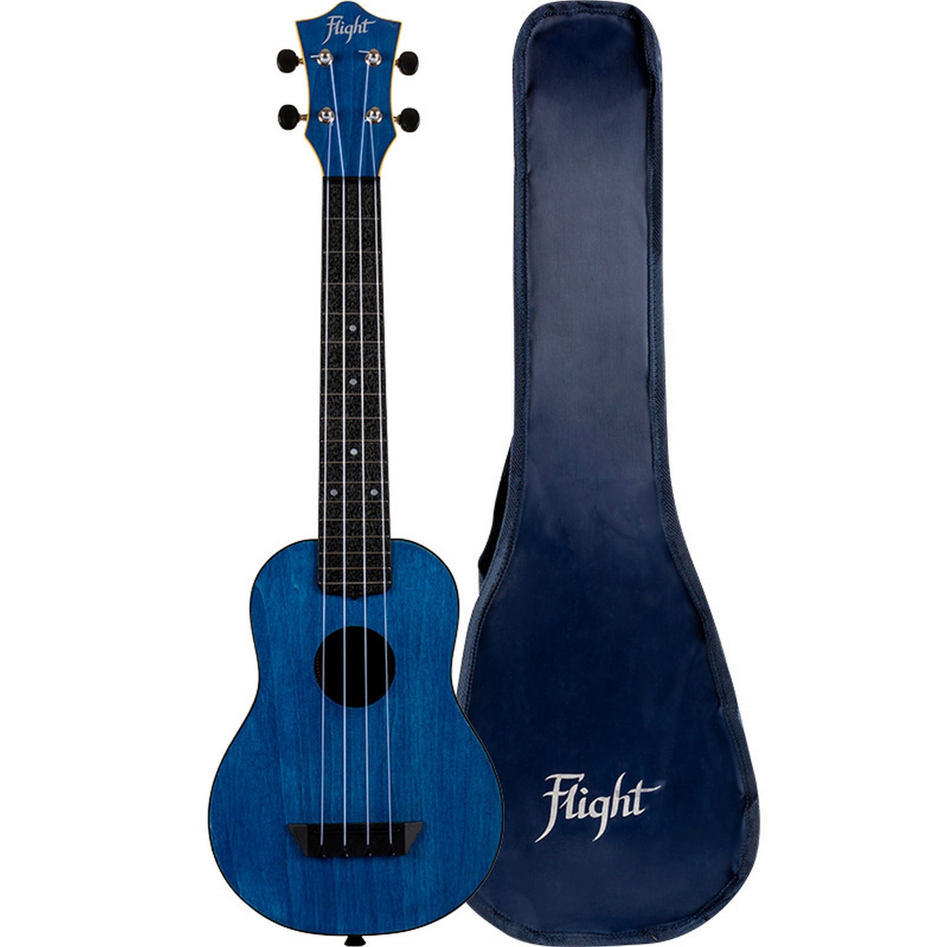  Flight TUSL-35 DB Flight Travel Concert Neck Soprano Ukulele, Dark Blue(Flight Tusl 35 Db Flight Travel Concert Neck Soprano Ukulele Dark Blue)