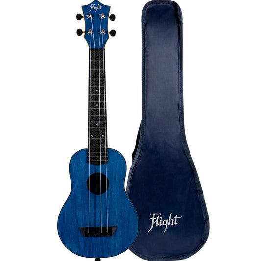 Flight TUSL-35 DB Flight Travel Concert Neck Soprano Ukulele, Dark Blue(Flight Tusl 35 Db Flight Travel Concert Neck Soprano Ukulele Dark Blue)