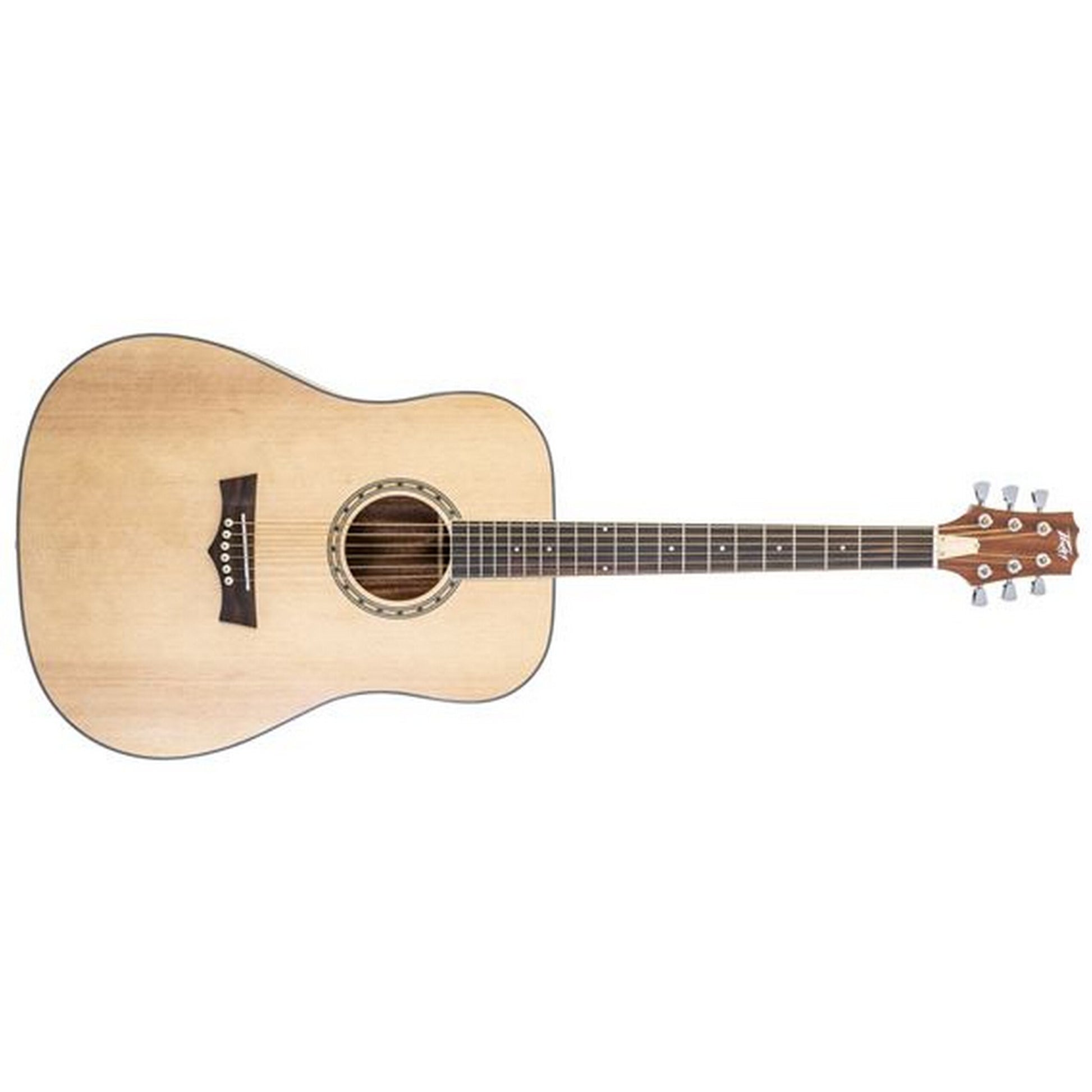  Peavey Delta Woods DW-2 Solid Top Dreadnought Acoustic Guitar With Case(Peavey Delta Woods Dw 2 Solid Top Dreadnought Acoustic Guitar With Case)
