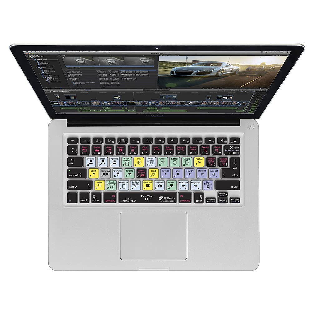  KB Covers Final Cut Pro X Keyboard Cover For MacBook/Air 13/Pro 2008+/Retina And Wireless(Kb Covers Fcpx M Cc 2 Final Cut Pro X Keyboard Cover For Macbook Air 13 Pro 2008 Retina And Wireless)
