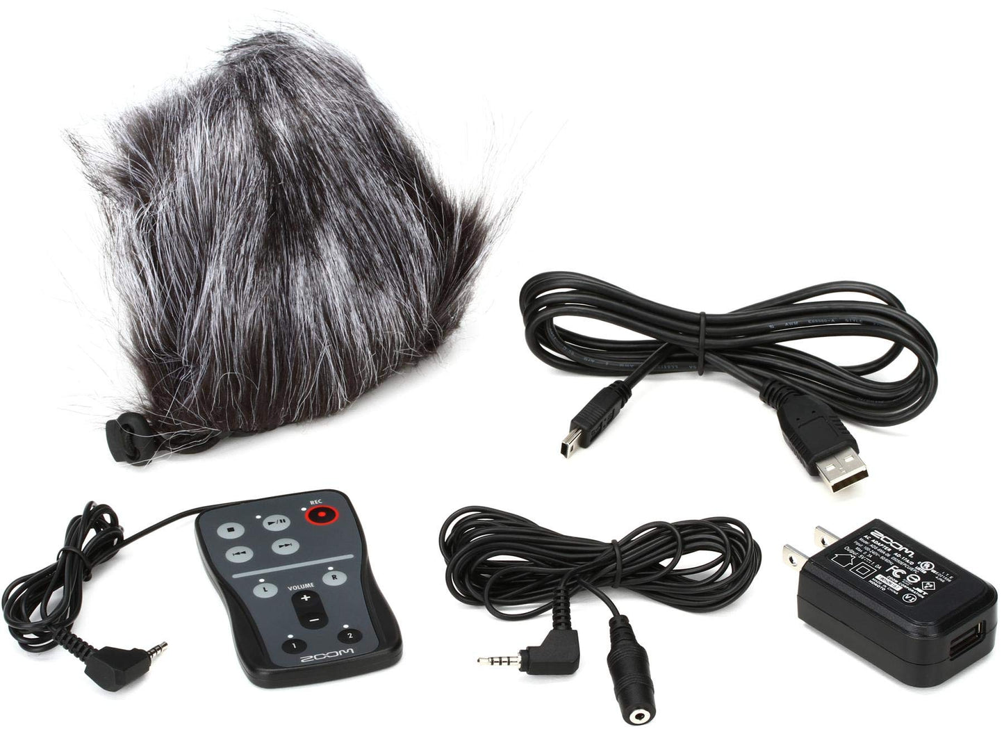  Zoom APH-5 Windscreen Remote Control AC Power Adapter USB Cable Accessory Pack For H5(Zoom Aph 5 Windscreen Remote Control Ac Power Adapter Usb Cable Accessory Pack For H5)