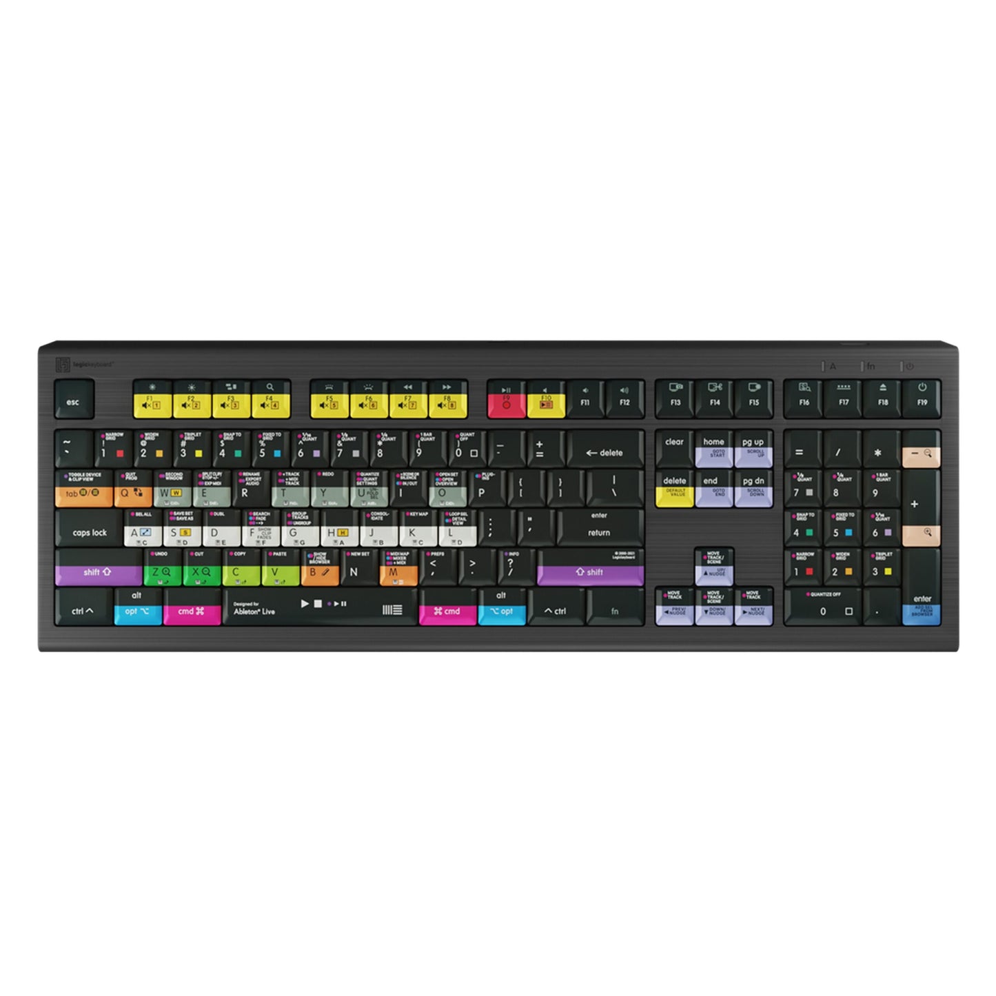  Logickeyboard Ableton Live MAC Astra 2 English Backlit Shortcut Keyboard(Logickeyboard Lkb Ablt A2m Us Ableton Live Mac Astra 2 English Backlit Shortcut Keyboard)