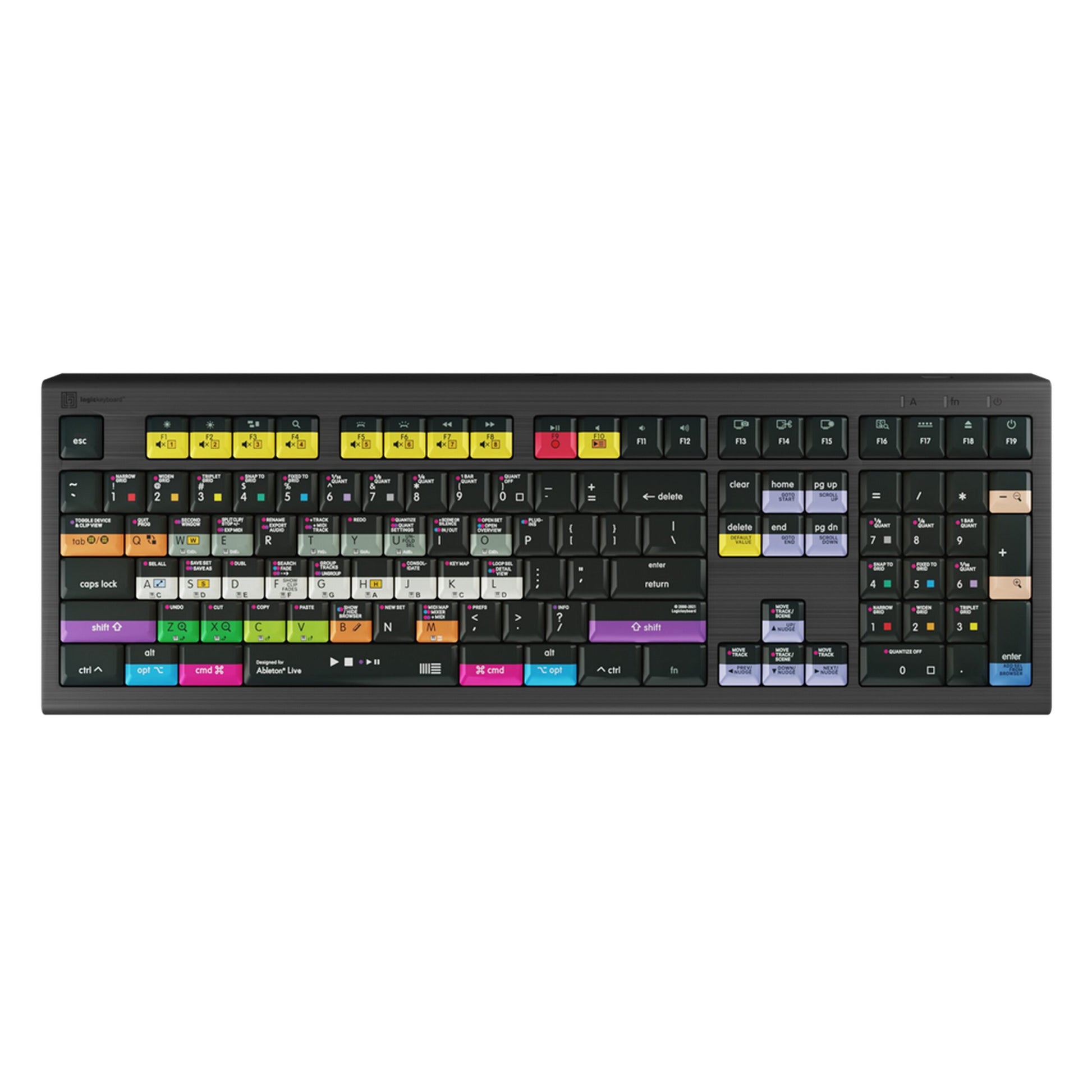  Logickeyboard Ableton Live MAC Astra 2 English Backlit Shortcut Keyboard(Logickeyboard Lkb Ablt A2m Us Ableton Live Mac Astra 2 English Backlit Shortcut Keyboard)