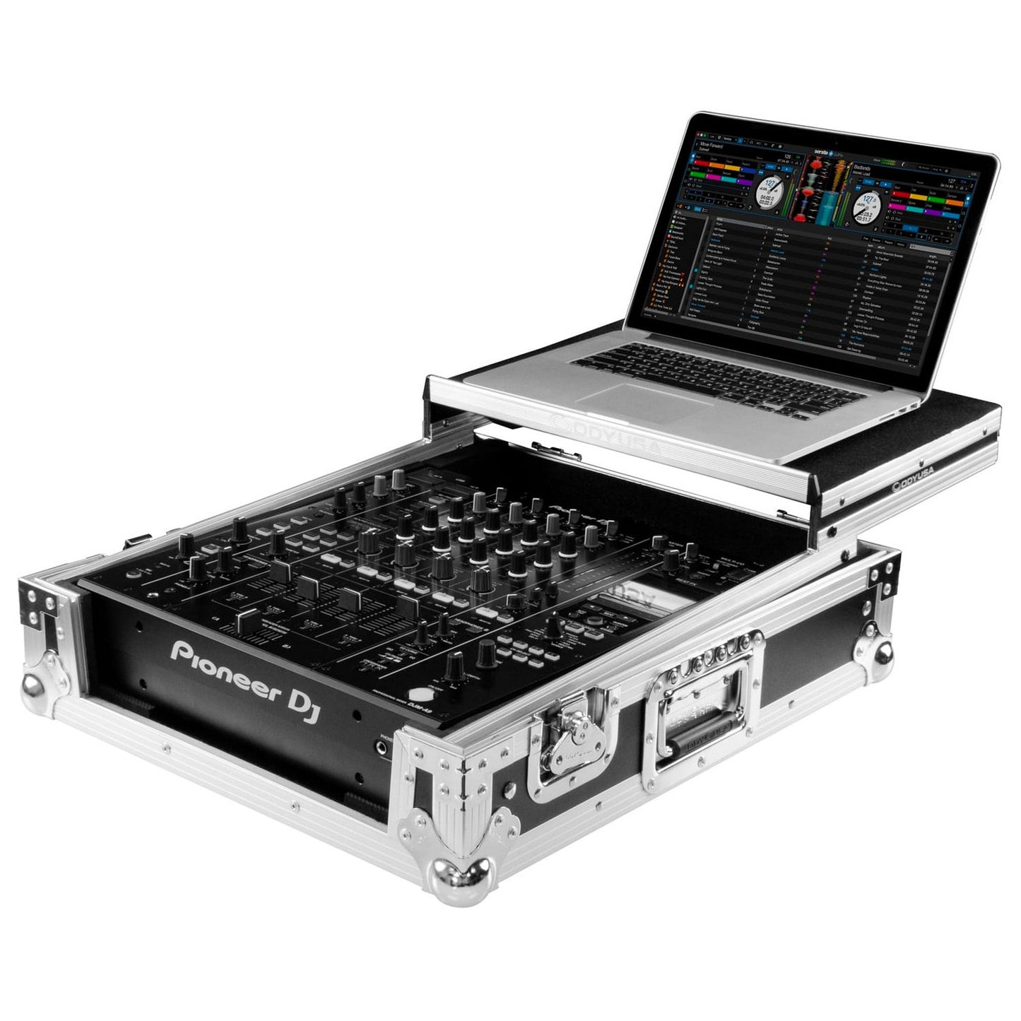  Odyssey Flight Case With Glide Style Laptop Platform For Pioneer DJ DJM-A9(Odyssey Fzgsdjma9 Flight Case With Glide Style Laptop Platform For Pioneer Dj Djm A9)