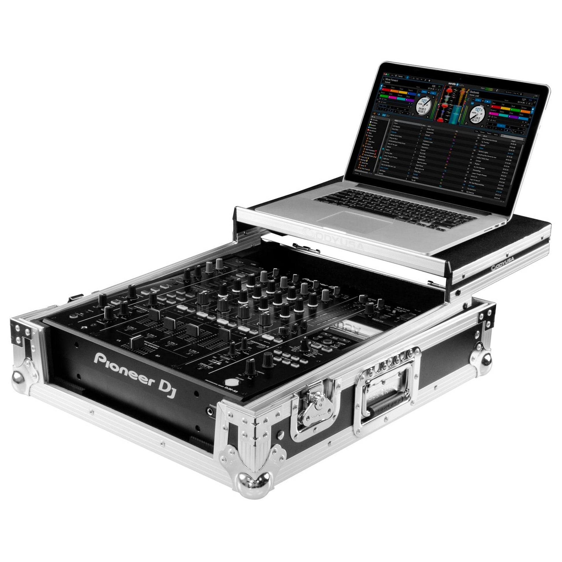  Odyssey Flight Case With Glide Style Laptop Platform For Pioneer DJ DJM-A9(Odyssey Fzgsdjma9 Flight Case With Glide Style Laptop Platform For Pioneer Dj Djm A9)
