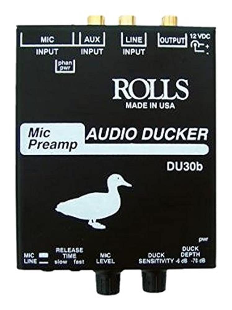  Rolls DU30b XLR Balanced Input RCA Unbalanced I/O Microphone Preamplifier Audio Ducker(Rolls Du30b Xlr Balanced Input Rca Unbalanced I O Microphone Preamplifier Audio Ducker)