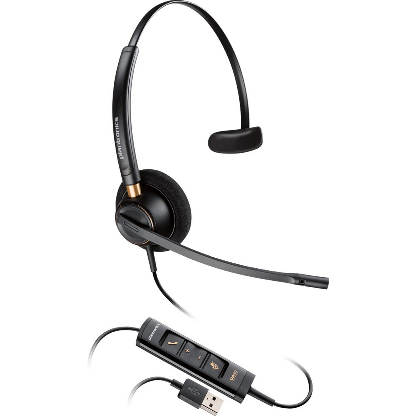  Poly EncorePro 515 USB Over-Head Monaural Noise-Canceling Corded Headset(Poly Encorepro 515 Usb Over Head Monaural Noise Canceling Corded Headset)