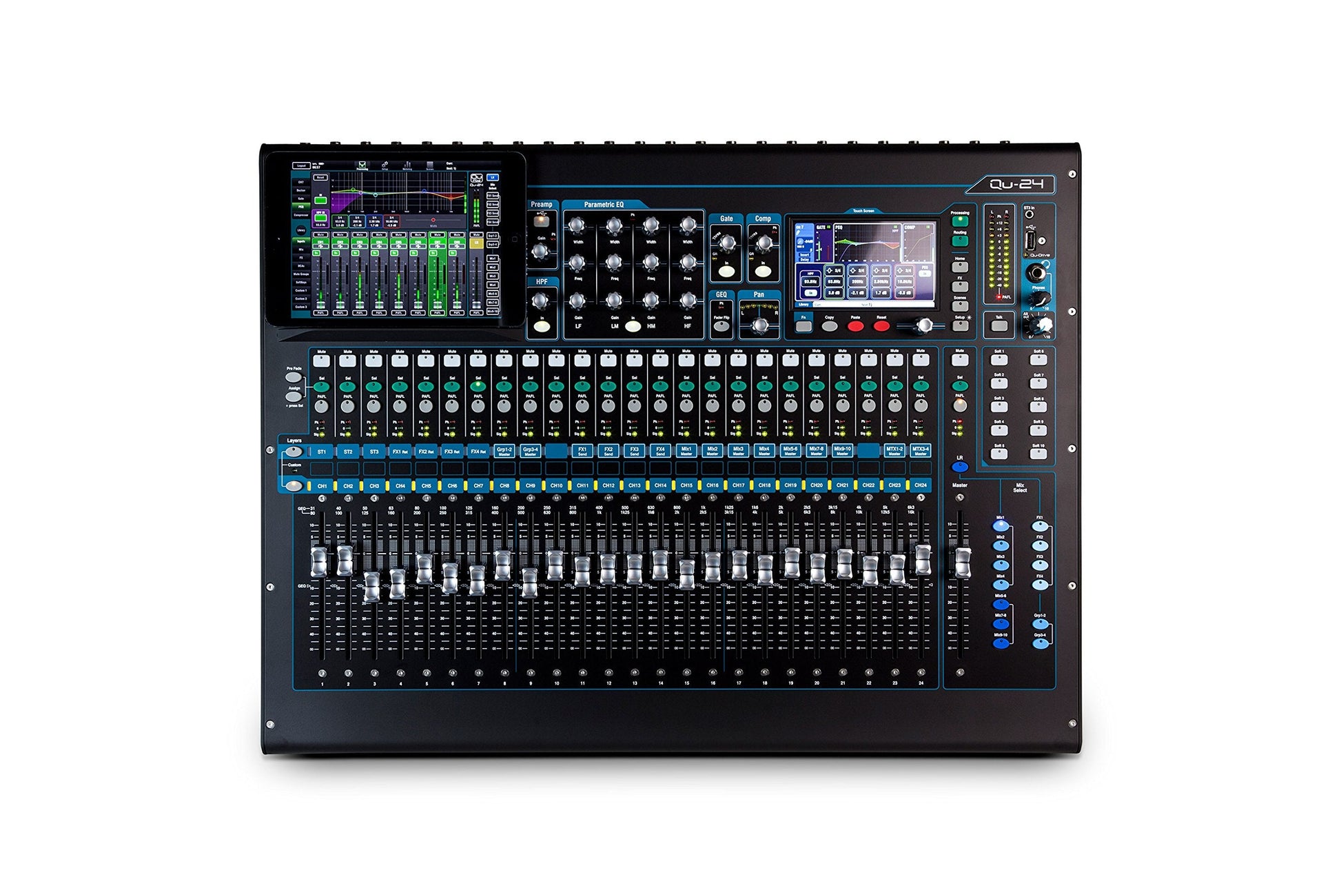  Allen & Heath QU-24C 30 In 24 Out Digital Mixer Chrome Edition(Allen Heath Qu 24c 30 In 24 Out Digital Mixer Chrome Edition)