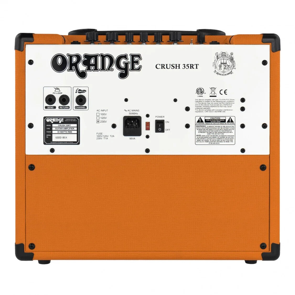  Orange CRUSH 35RT 35 Watt Guitar Combo Amplifier Orange(Orange Crush 35rt 35 Watt Guitar Combo Amplifier Orange)