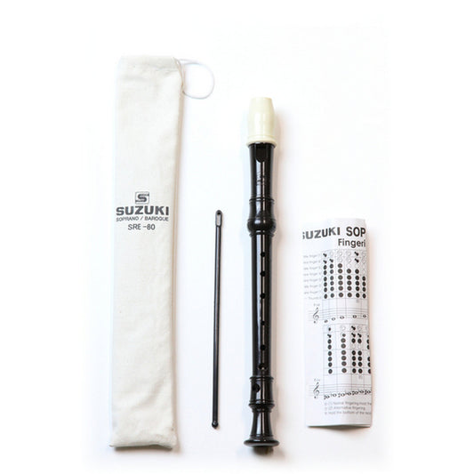  Suzuki SRG-81 3-Piece German Flute Recorder(Suzuki Srg 81 3 Piece German Flute Recorder)