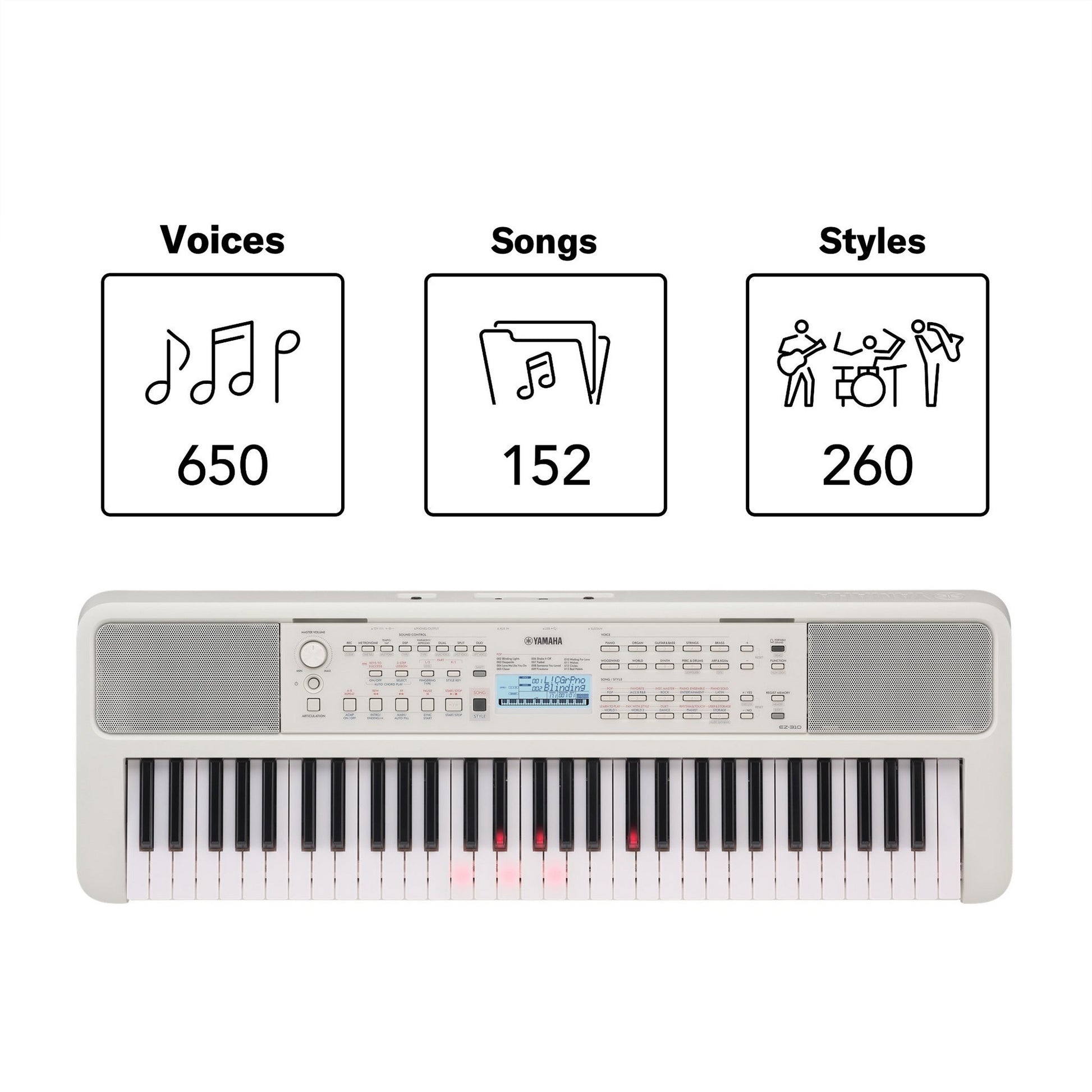  Yamaha EZ-310 61-Key Touch-Sensitive Keyboard(Yamaha Ez 310 61 Key Touch Sensitive Keyboard)