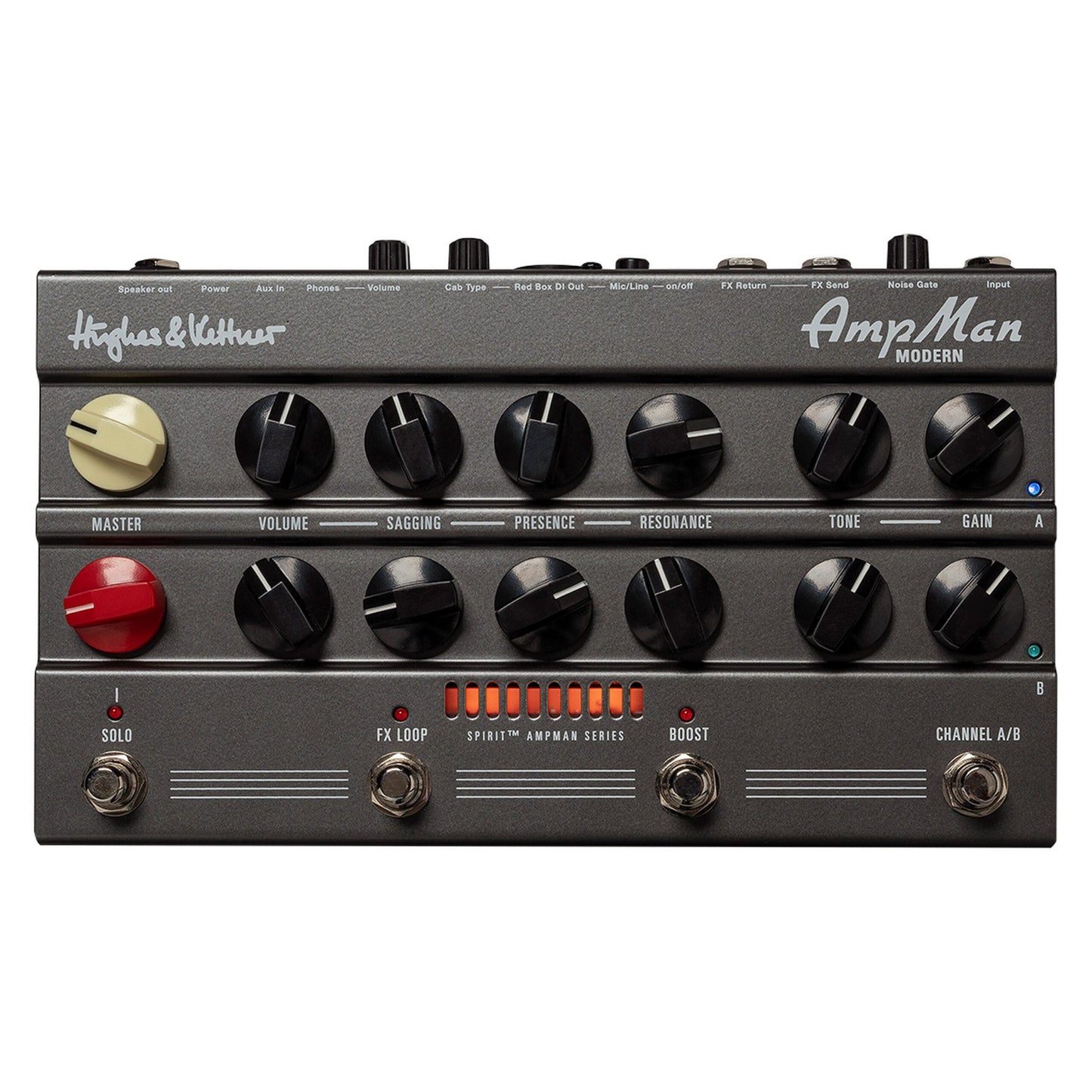  Hughes & Kettner AmpMan Modern Guitar Amplifier Pedal, 50-Watt(Hughes Kettner Ampman Modern Guitar Amplifier Pedal 50 Watt)