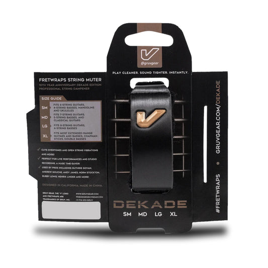  Gruv Gear FretWraps String Muter, Dekade Edition, 1-Pack, Medium(Gruv Gear Fw1 Dkd Md Medium Dekade Edition Fretwrap Black)