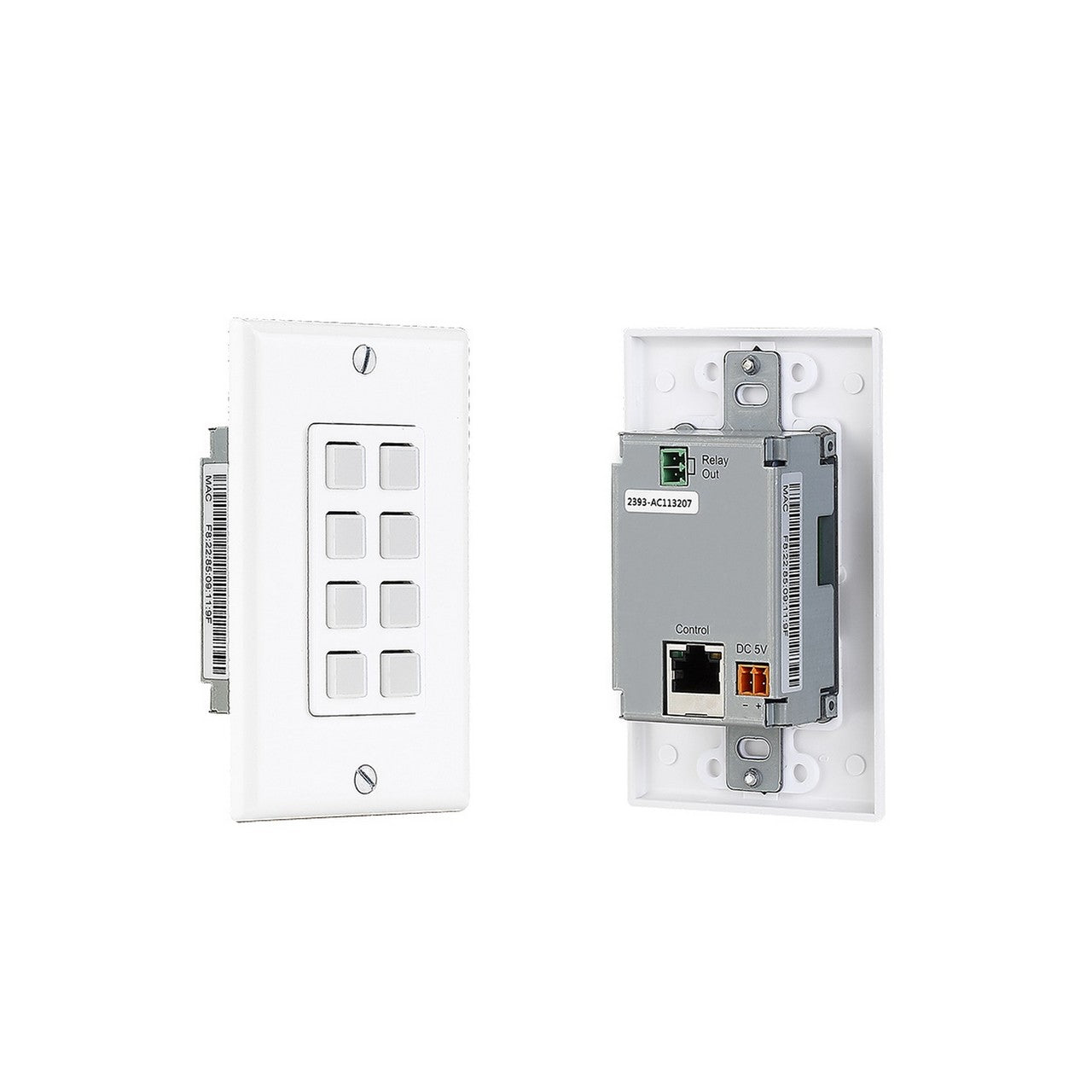  KanexPro WP-IPKEYPAD8 8-button Control Based IP Keypad Wallplate(Kanexpro Wp Ipkeypad8 8 Button Control Based Ip Keypad Wallplate)