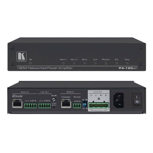  Kramer PA-120NET 120W Networked Power Amplifier(Kramer Pa 120net 120w Networked Power Amplifier)