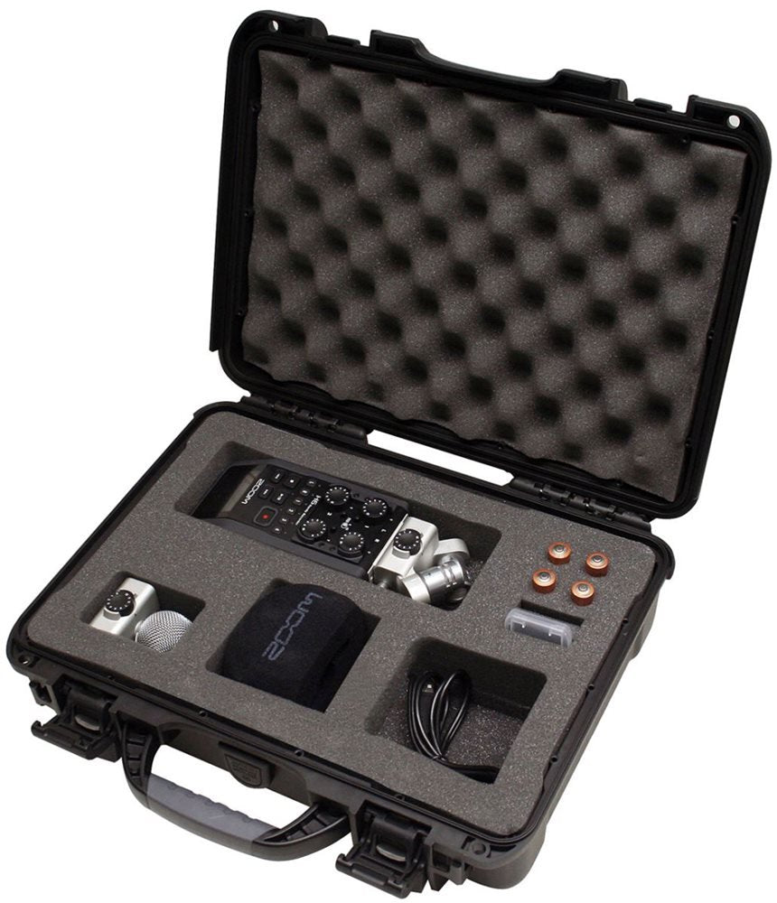  Gator Cases GU-ZOOMH6-WP H6 Handheld Recorder Waterproof Injection Molded Case Black(Gator Cases Gu Zoomh6 Wp H6 Handheld Recorder Waterproof Injection Molded Case Black)