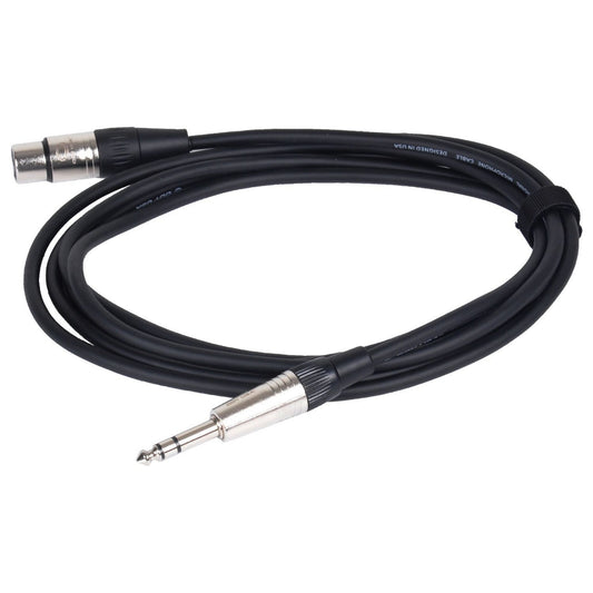  Odyssey XLR Female To Stereo 1/4-Inch Male Balanced Microphone Cable, 20-Feet(Odyssey Os120sxf Xlr Female To Stereo 1 4 Inch Male Balanced Microphone Cable 20 Feet)