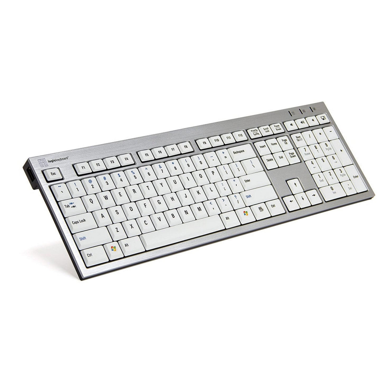 Logickeyboard Premium Slim Line PC Keyboard, US(Logickeyboard Skb Ajpu Us Premium Slim Line Pc Keyboard Us)