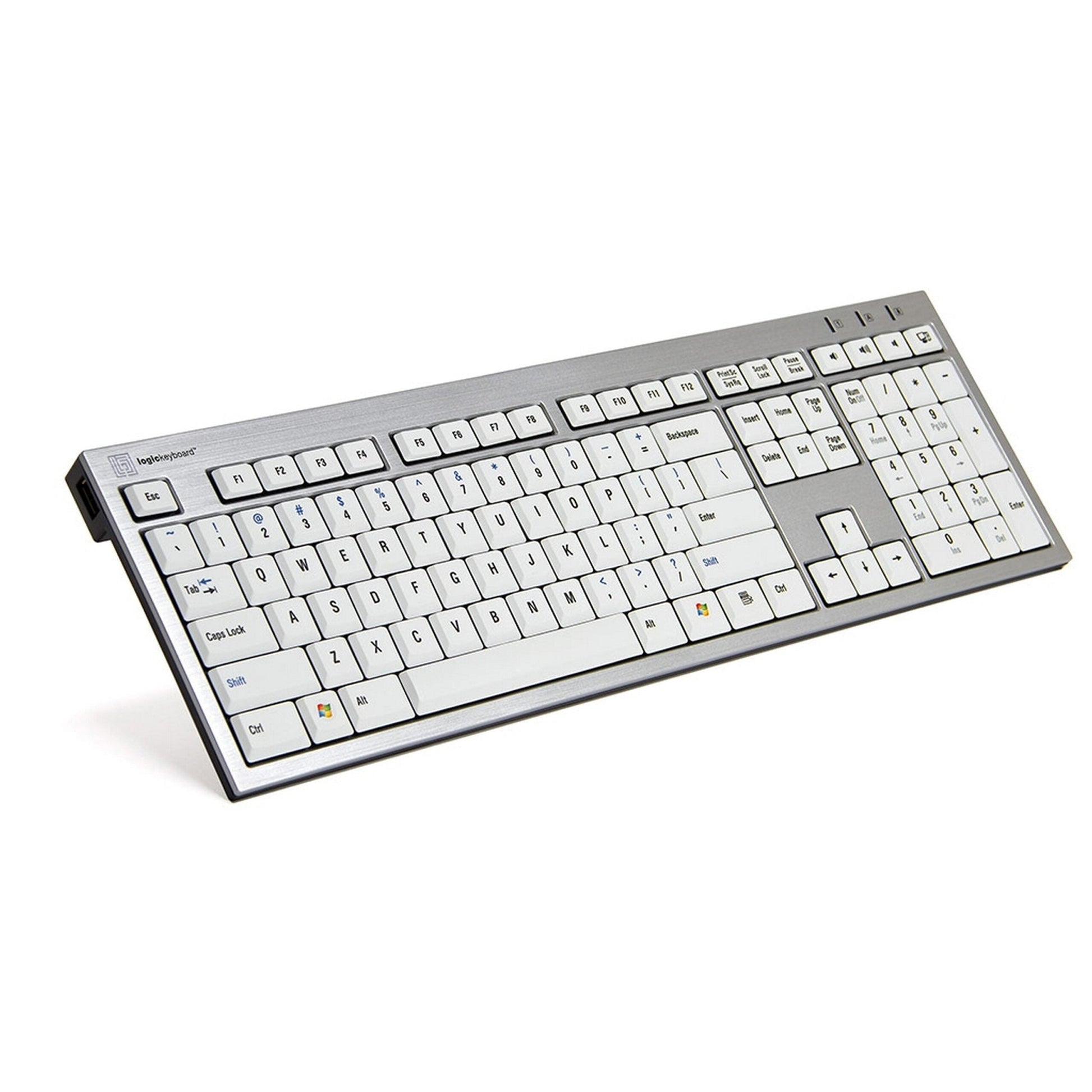  Logickeyboard Premium Slim Line PC Keyboard, US(Logickeyboard Skb Ajpu Us Premium Slim Line Pc Keyboard Us)