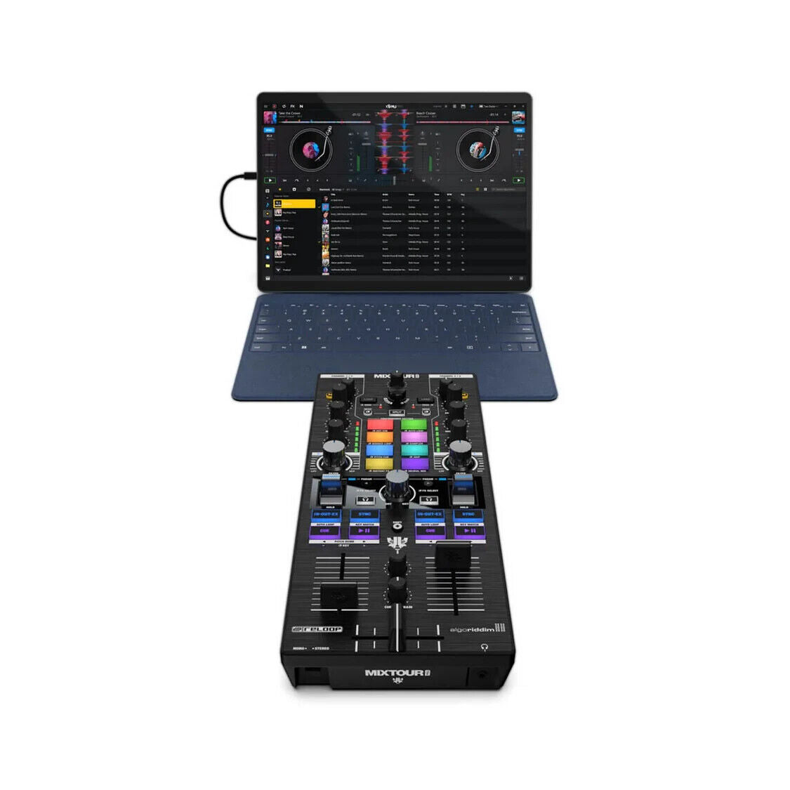  Reloop Mixtour Pro 4-Deck All-In-One DJ Controller(Reloop Mixtour Pro 4 Deck All In One Dj Controller)