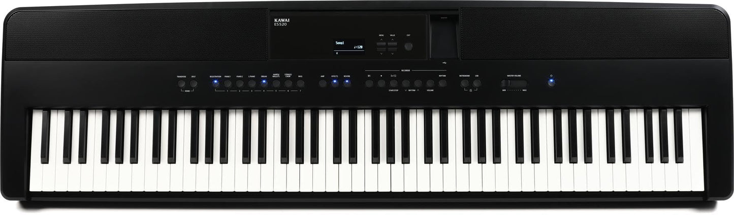  Kawai ES520 88-Key Digital Piano, Black(Kawai Es520 88 Key Digital Piano Black)