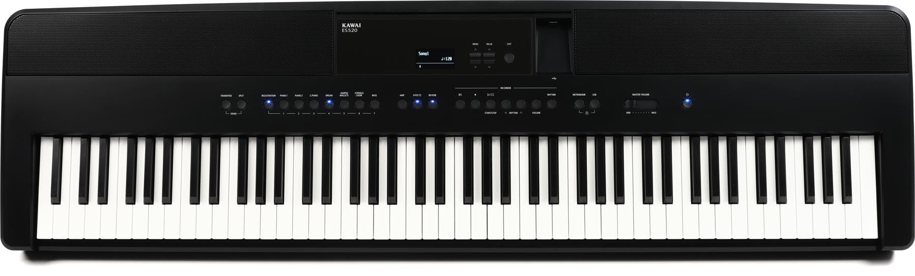  Kawai ES520 88-Key Digital Piano, Black(Kawai Es520 88 Key Digital Piano Black)