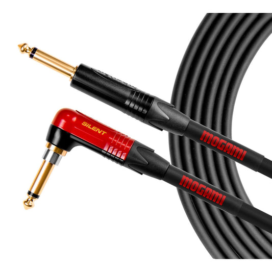  Mogami OD GTR 12 SILENT R Overdrive Right Angle Silent Plug Electric Guitar Cable, 12-Foot(Mogami Od Gtr 12 Silent R Overdrive Right Angle Silent Plug Electric Guitar Cable 12 Foot)