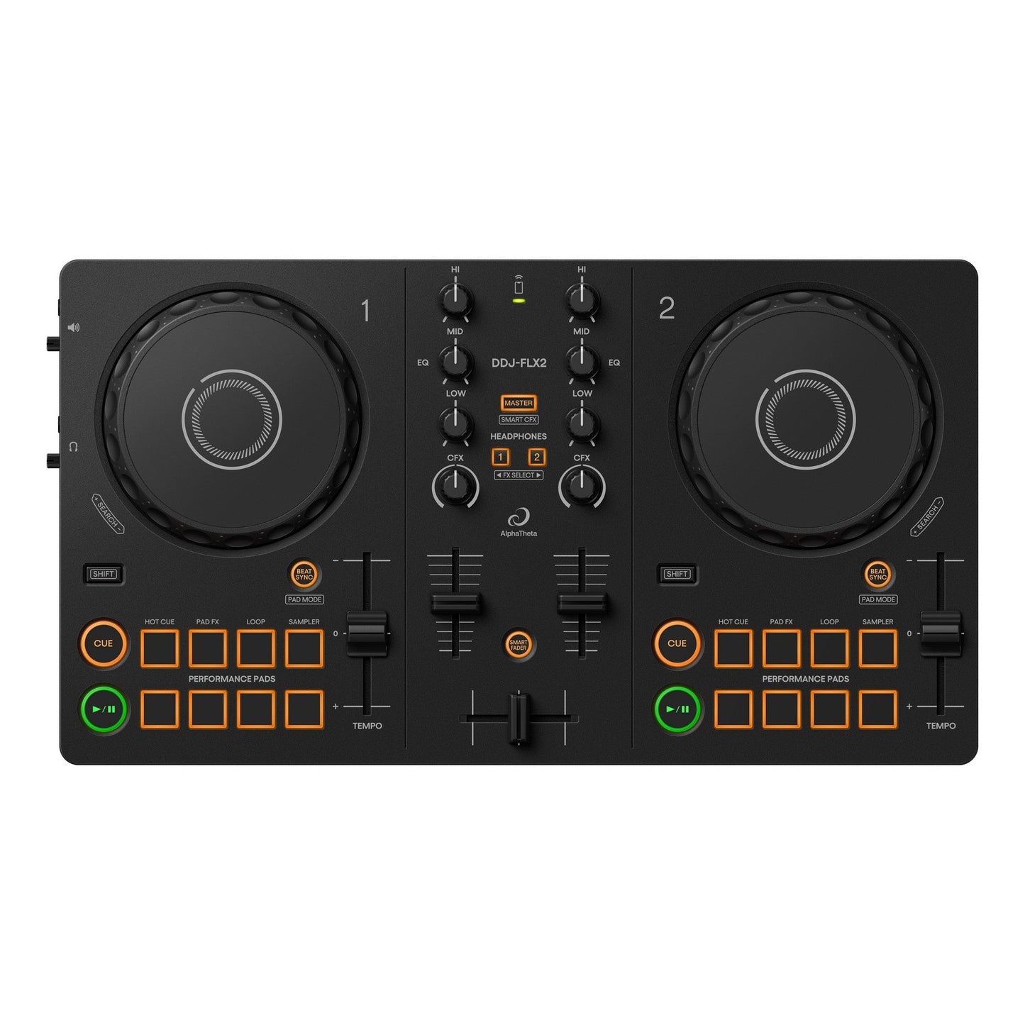  AlphaTheta DDJ-FLX2 Compact 2-Channel DJ Controller(Alphatheta Ddj Flx2 Compact 2 Channel Dj Controller)