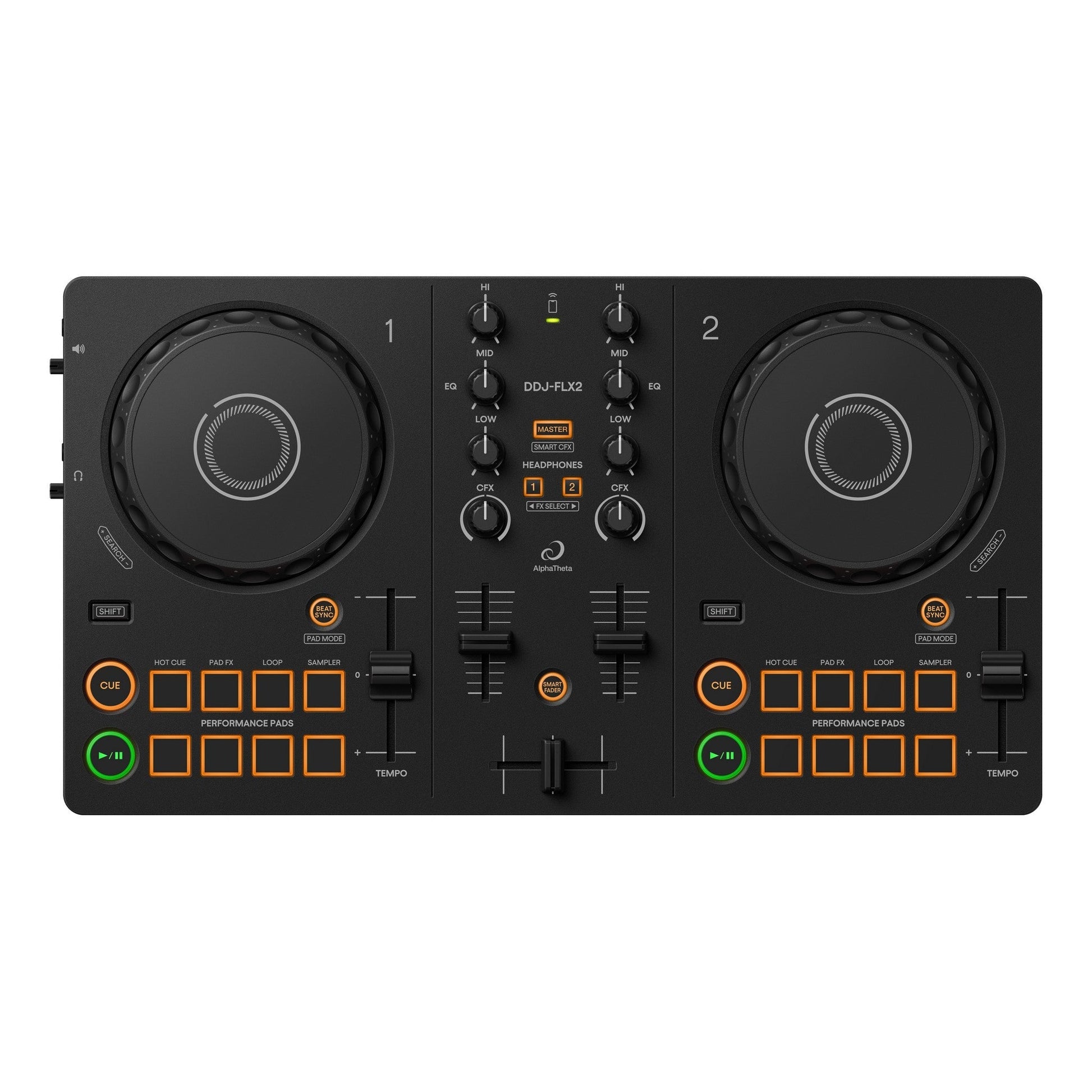  AlphaTheta DDJ-FLX2 Compact 2-Channel DJ Controller(Alphatheta Ddj Flx2 Compact 2 Channel Dj Controller)