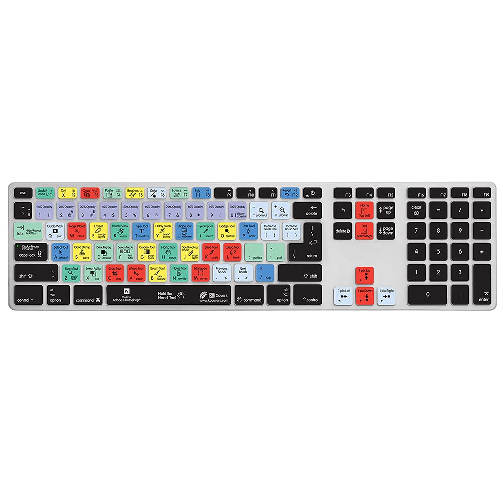  KB Covers Photoshop Keyboard Cover For Apple Ultra-Thin Keyboard With Num Pad(Kb Covers Ps Ak Cc 2 Photoshop Keyboard Cover For Apple Ultra Thin Keyboard With Num Pad)