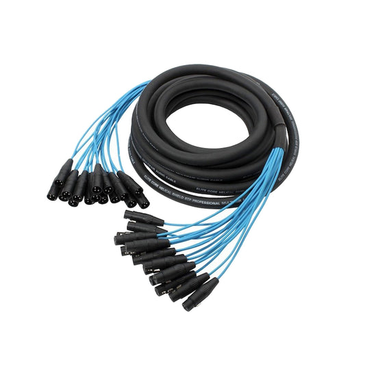  Elite Core PEX1630 16 Channel 30-Feet Fan To Fan XLR Mic Audio Extension Snake Audio Cable(Elite Core Pex1630 16 Channel 30 Fan To Fan Xlr Mic Audio Extension Snake Audio Cable)
