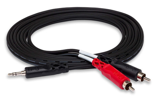  Hosa CMR-203 3 Foot 3.5mm TRS To Dual RCA Stereo Breakout Cable(Hosa Cmr 203 3 Foot 3 5mm Trs To Dual Rca Stereo Breakout Cable)