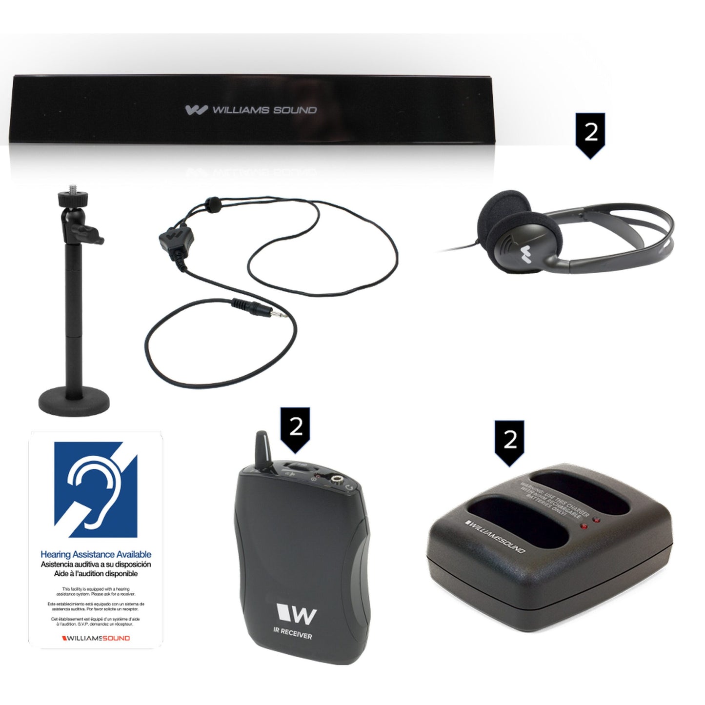 Williams AV IR SY7 Medium-Area Infrared System With PoE(Williams Av Ir Sy7 Medium Area Infrared System With Poe)