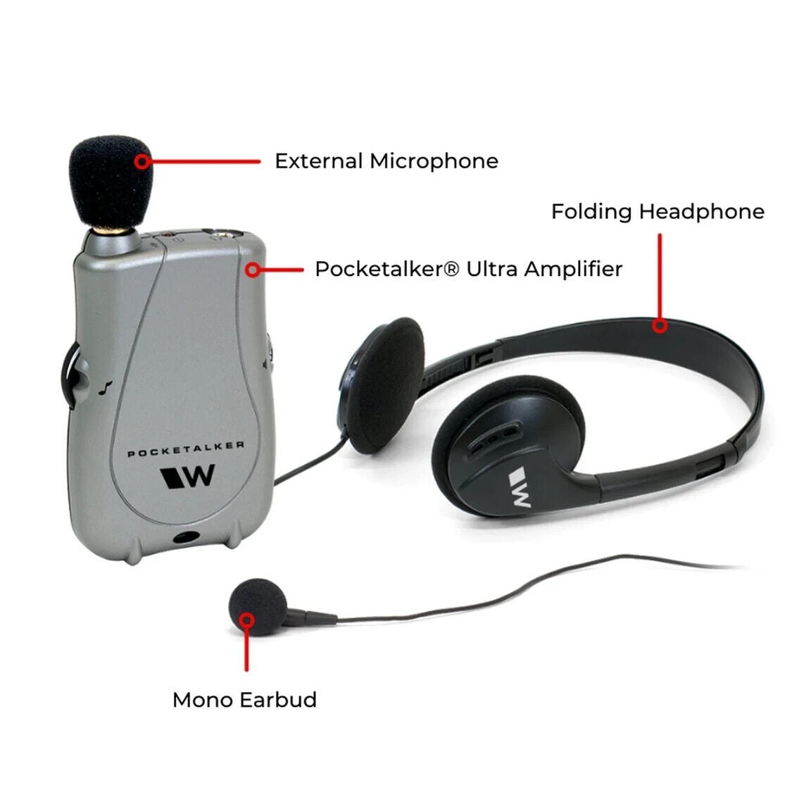  Williams AV PKT D1 EH Pocketalker Ultra Sound Amplifier System(Williams Av Pkt D1 Eh Pocketalker Ultra Sound Amplifier System)