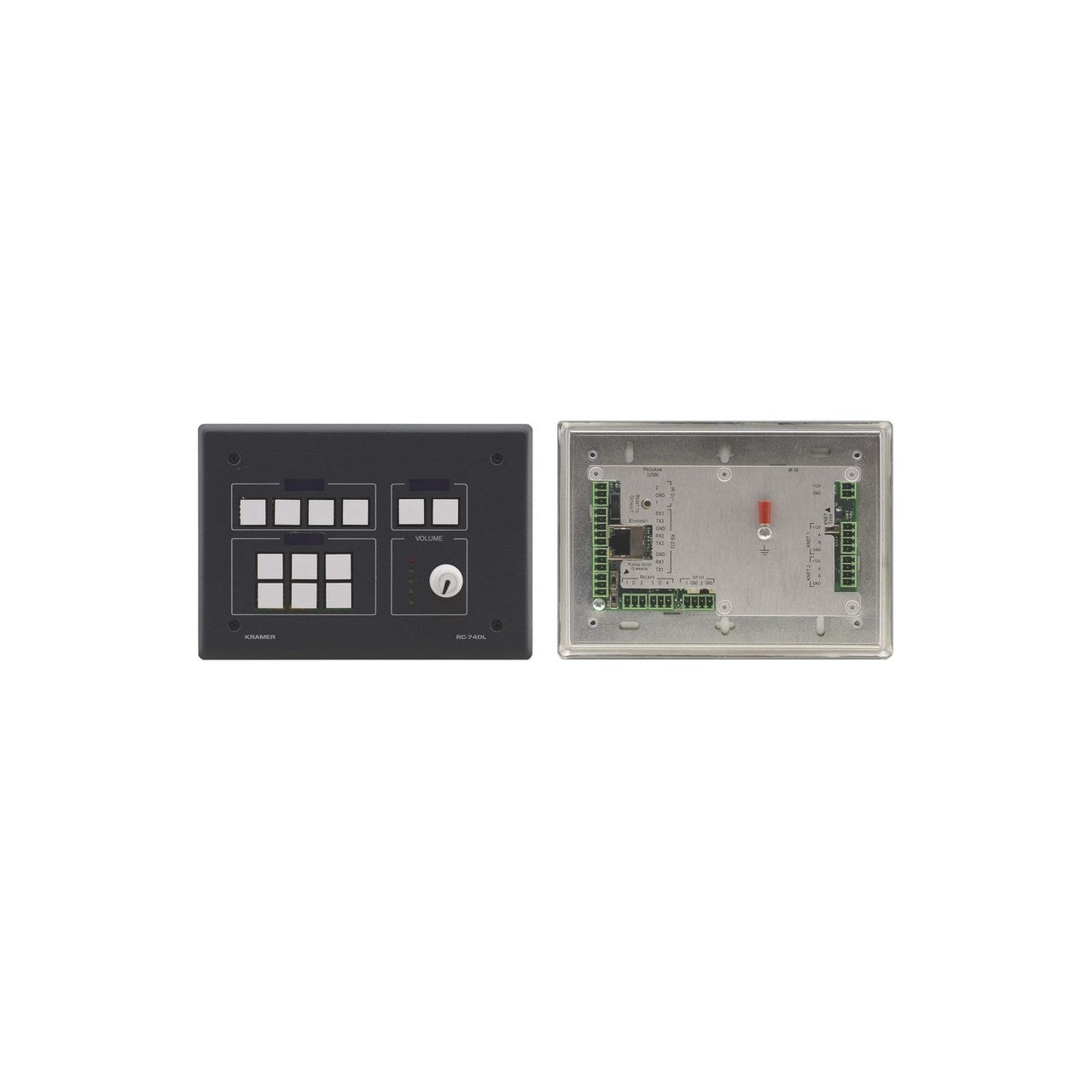  Kramer RC-74DL 12 Button Ethernet K Net Control Keypad Black(Kramer Rc 74dl 12 Button Ethernet K Net Control Keypad Black)