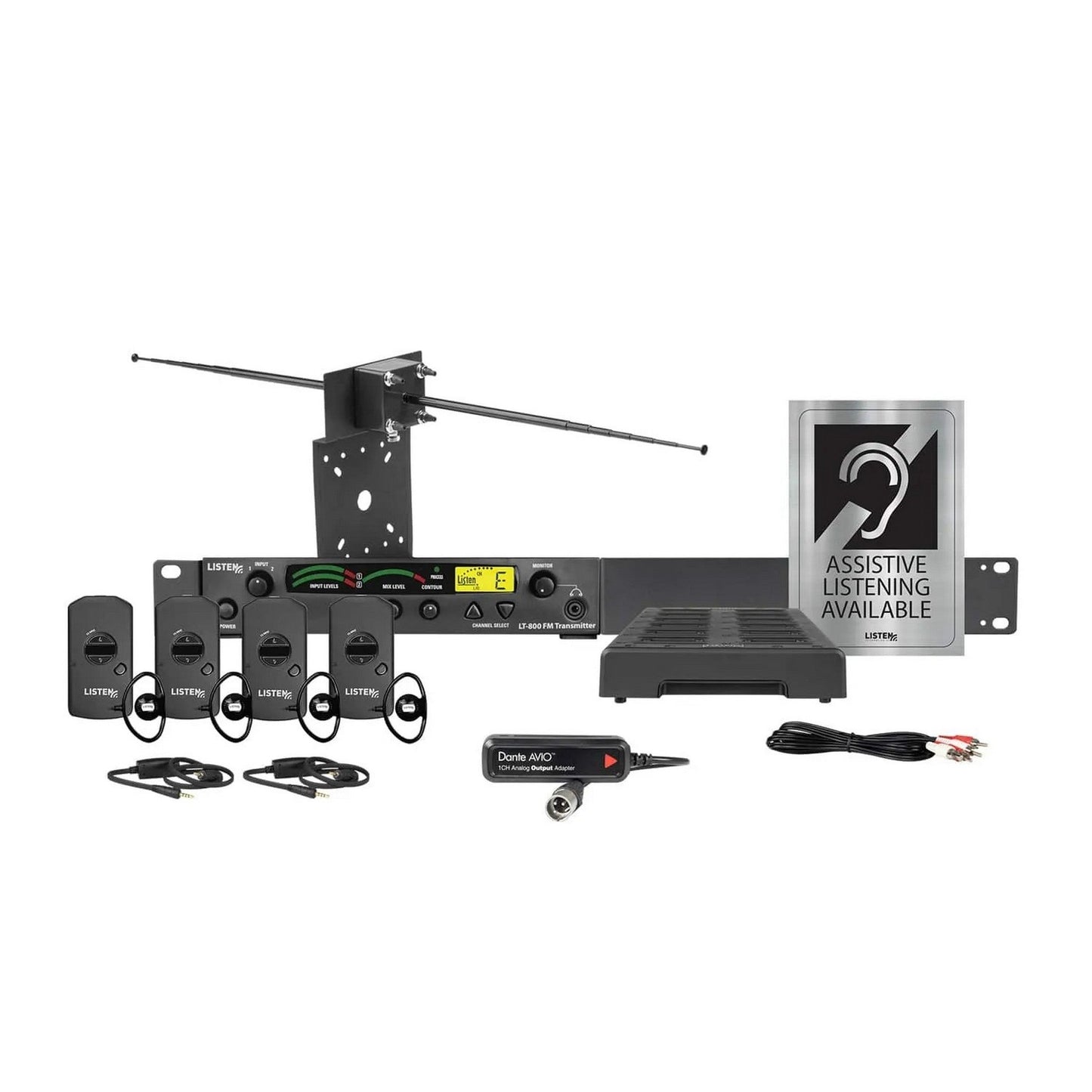  Listen Tech LS-58-072-D Dante Listen IDSP Advanced Level III Stationary RF System, 72 MHz(Listen Tech Ls 58 072 D Dante Listen Idsp Advanced Level Iii Stationary Rf System 72 Mhz)