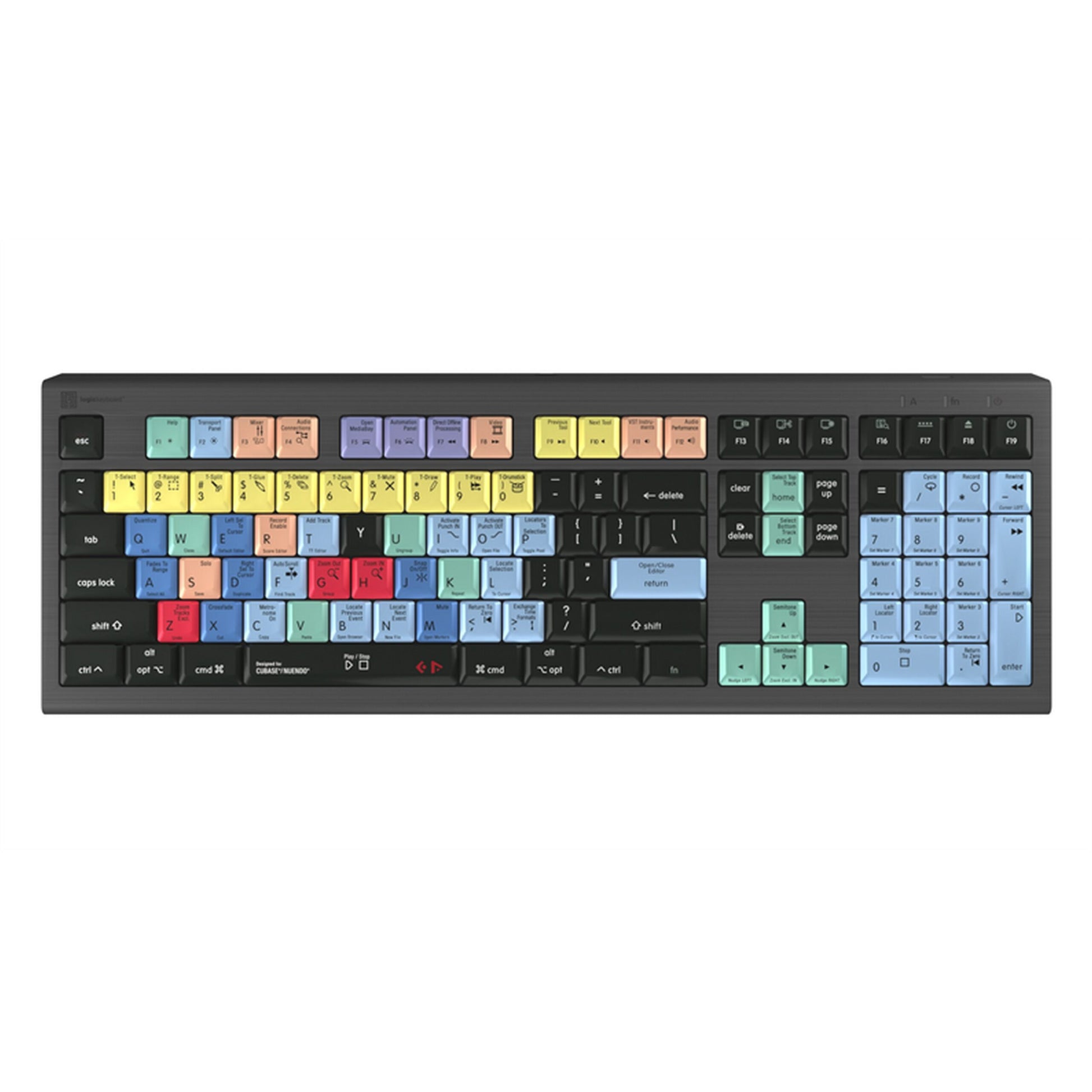  Logickeyboard Steinberg Cubase/Nuendo Mac ASTRA 2 Backlit Shortcut Keyboard(Logickeyboard Lkb Cbase A2m Us Steinberg Cubase Nuendo Mac Astra 2 Backlit Shortcut Keyboard)