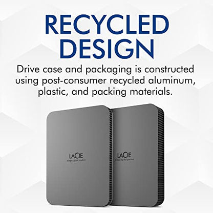 LaCie Mobile Drive Secure External HDD, 4TB(Lacie Stlr4000400 Mobile Drive Secure External Hdd 4tb)