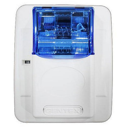  Gentex Colored Lens Series Horn/Strobe, Blue Lens, White(Gentex Colored Lens Series Horn Strobe Blue Lens White)