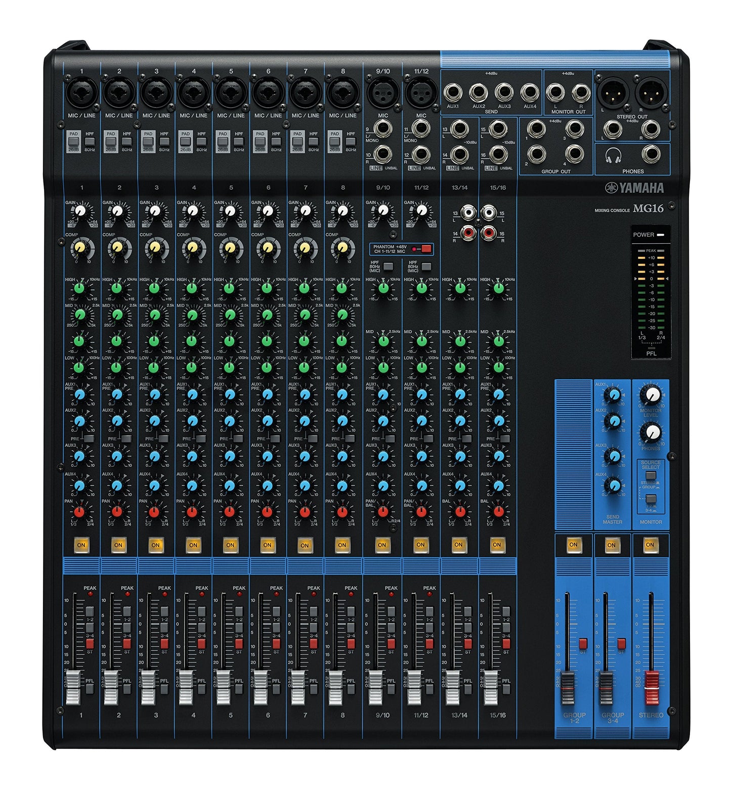  Yamaha MG16 16-Channel Mixing Console(Yamaha Mg16 16 Channel Mixing Console)